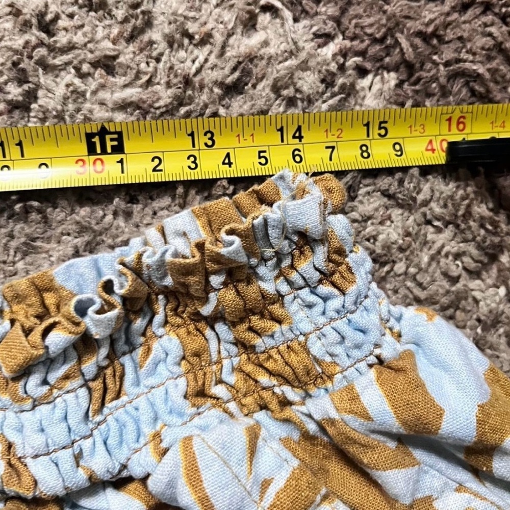 Ava & Viv High Waist Floral Tan Shorts Stretch Size 4X - Picture 7 of 7